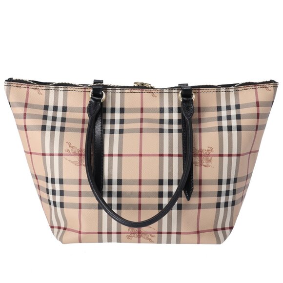 Burberry Small Salisbury Tote Bag Haymarket Check PVC Coated Canvas - Picture 3 of 7
